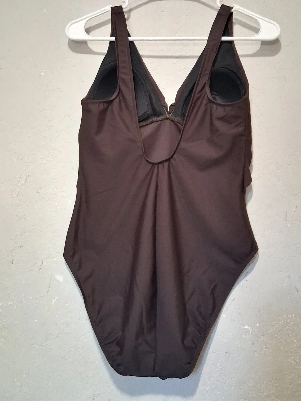 Miraclesuit One‎ Piece Swimsuit Dark Brown Buckle  Sz12 Padded Vacation Beach